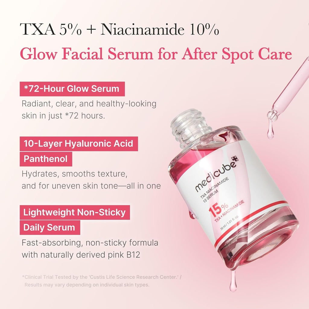 Medicube TXA Niacinamide 15% Serum - 30ml | ميدي كيوب سيروم ترانيكساميك اسيد و نياسيناميد 15% - 30 مل