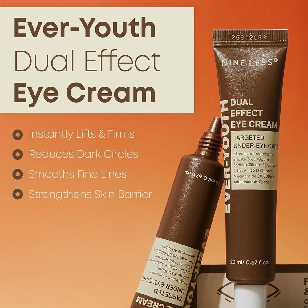 Nineless Ever-Youth Dual Effect Eye Cream 20ml |ناين ليس دول ايفيكت لحول العين