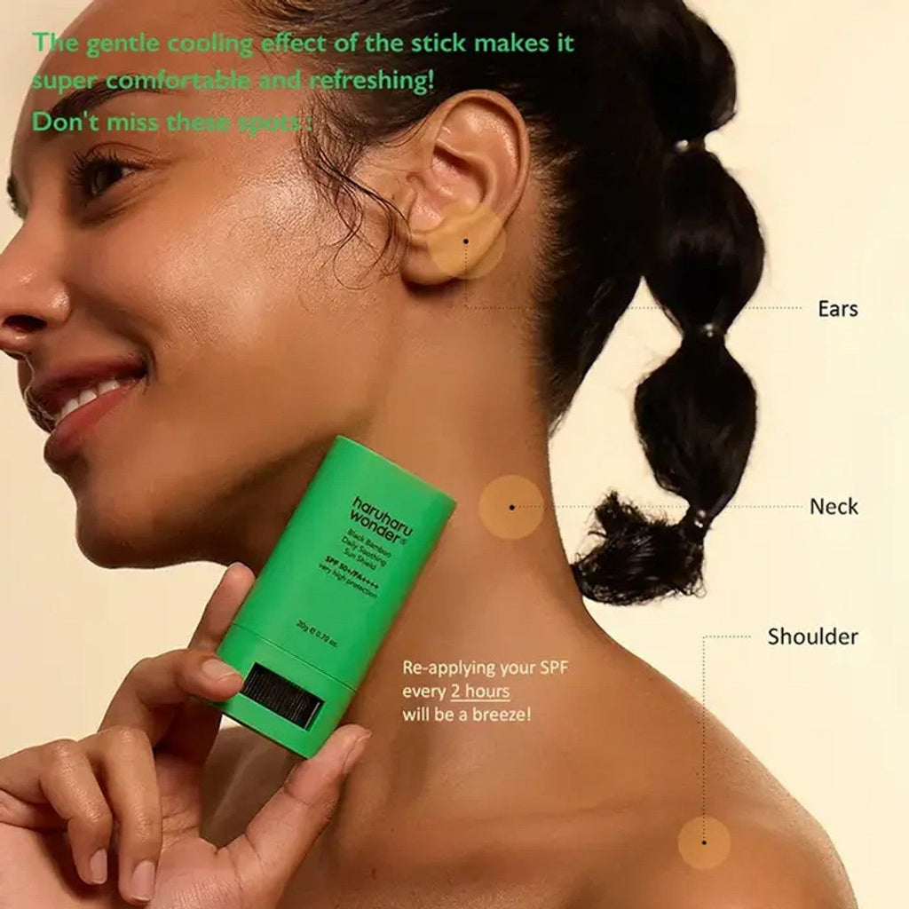 haruharu wonder black bamboo daily soothing sun shield spf50+ | هارو هارو وندر واقي شمس ستيك