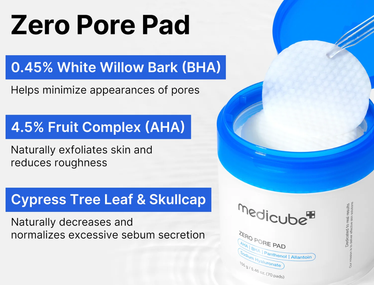 Medicube ZERO PORE PAD 2.0 - 70pcs | ميدي كيوب وسائد تونر - ٧٠ قطعة