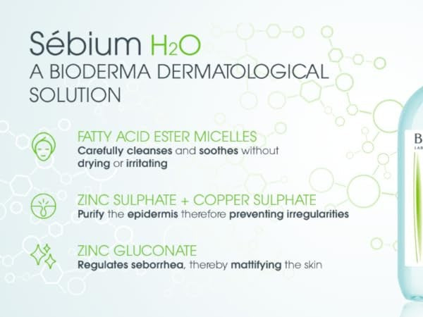 BIODERMA Sebium H2O Cleansing Solution Cleanser | بيوديرما مايسلر للبشرة الدهنية و المختلطة