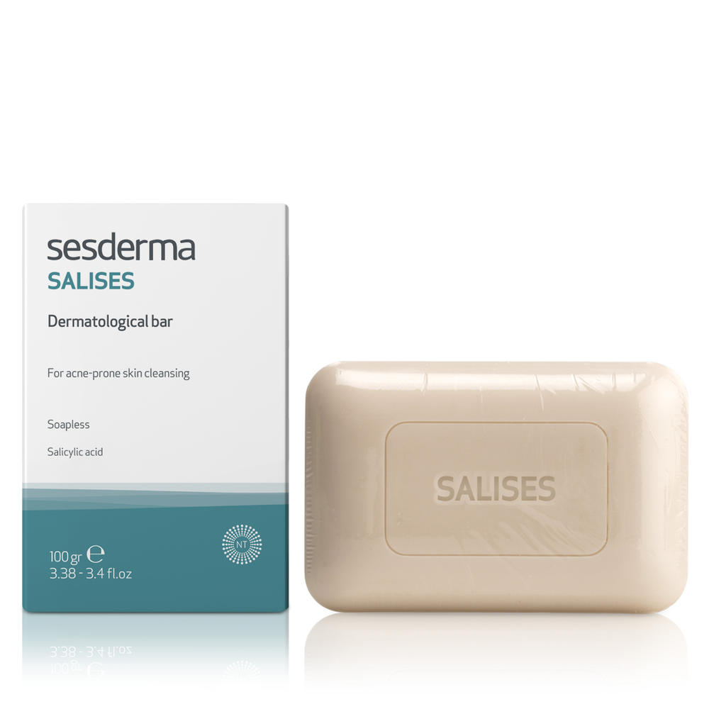 Salises Salicylic Acid Dermatological Bar صابونة للوجه بحمض السالسليك