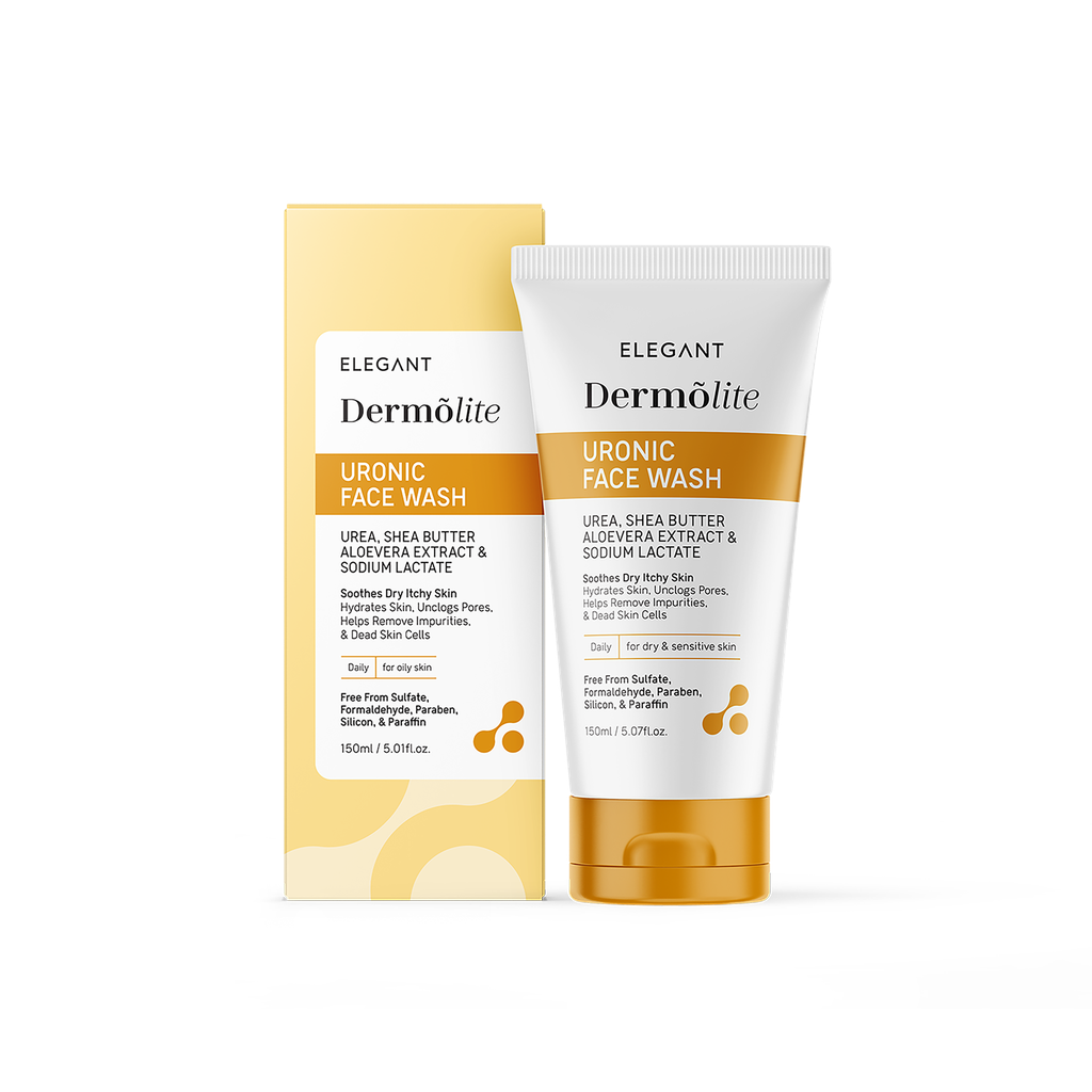 Elegant/ Dermolite Uronic Face wash 150ml : ايليكانت غسول ديرمولايت للوجه باليوريا