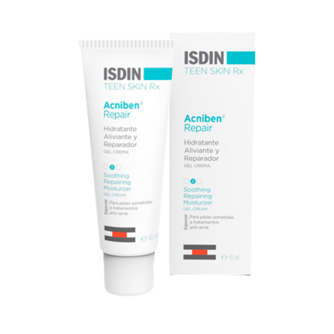 Isdin Acniben Repair Gel Crema Calmante - 40ml | ازدن كريم جل مهدئ ومرمم للبشرة الجافة - 40 مل