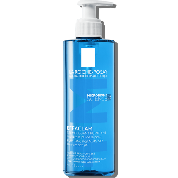 LA ROCHE POSAY EFFACLAR FOAMING GEL FACIAL WASH FOR ACNE PRONE SKIN 400ml لاروش افكلار غسول للبشرة المعرضة لحب الشباب