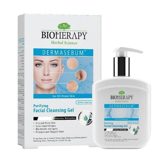 Bio Balance Dermasebum Facial Cleansing Gel - 250ml | بايو بالانس غسول للبشرة الدهنية والمختلطه مضاد للحبوب والمسام - 250 مل