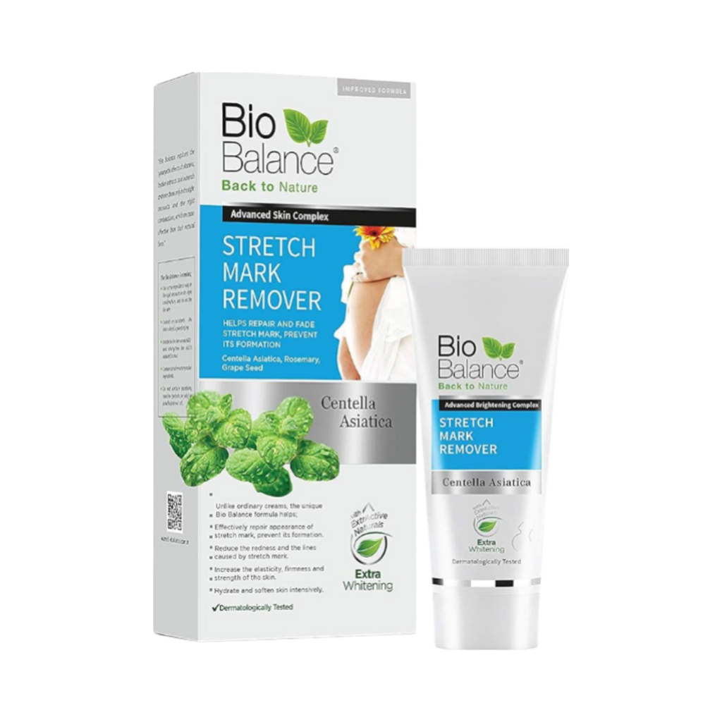 Bio Balance Stretch Mark Remover Cream - 60ml | بايو بالانس كريم لعلاج تشقق الجسم علامات التمدد الامن للحوامل - 60 مل