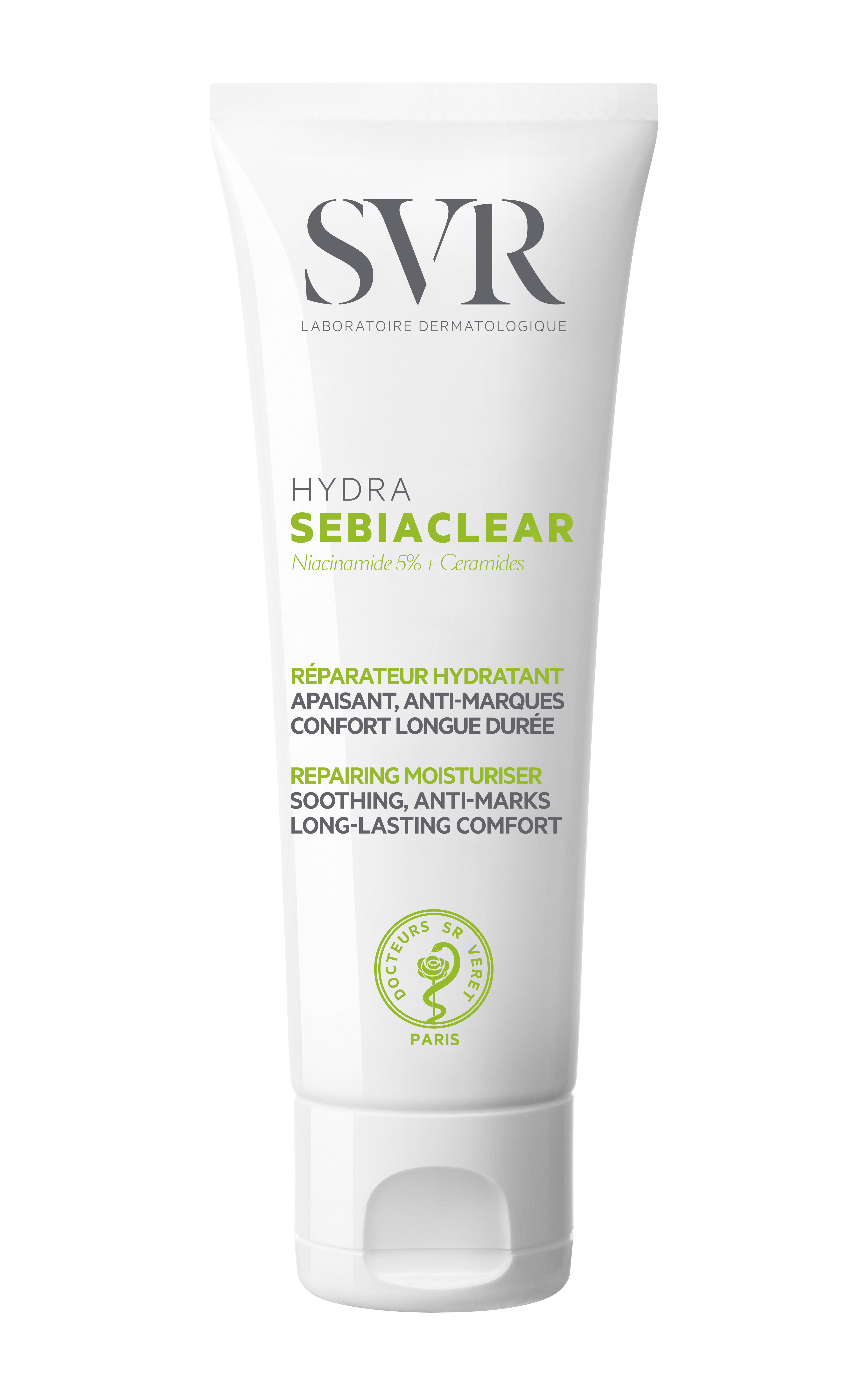 SVR Hydra Sebiaclear Niacinamide 5% + Ceramides - 40ml | اس في ار مرطب بالنياسيناميد 5% + سيراميدات - 40 مل