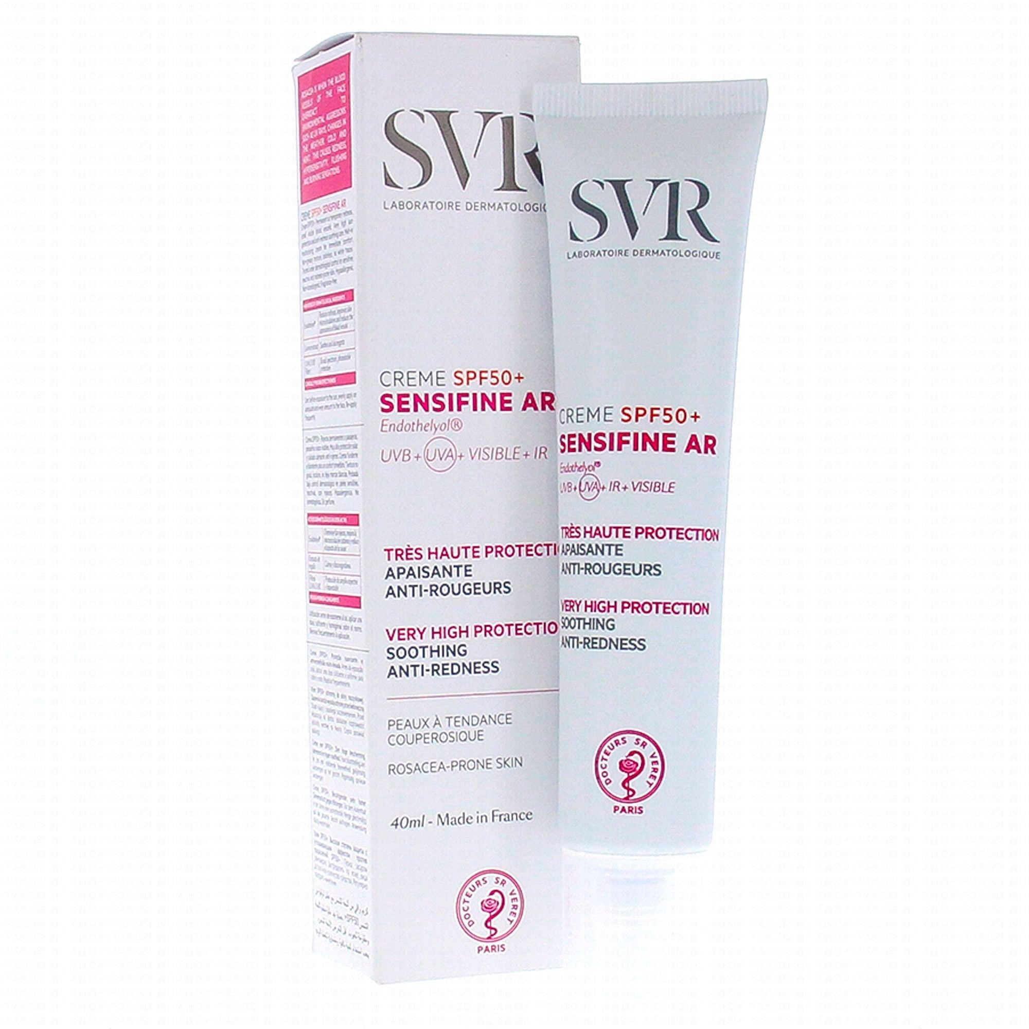 SVR Sensifine AR Cream SPF50+ كريم معالج للبشرة بعامل حماية من أشعة الشمس
