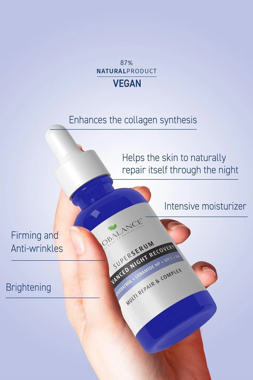 Bio Balance Advance Night Recovery Eye Restorative Night Eye Serum - 20ml | بايو بالانس سيروم العين التنشيط البشرة حول العين - 20 مل
