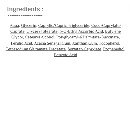 Bio Balance Super Glow Brightening cream-gel with Ascorbic Acid 5% + Ferulic Acid 1% - 50ml | بايو بالانس كريم التفتيح و النضارة مع فيتامين سي - 50 مل
