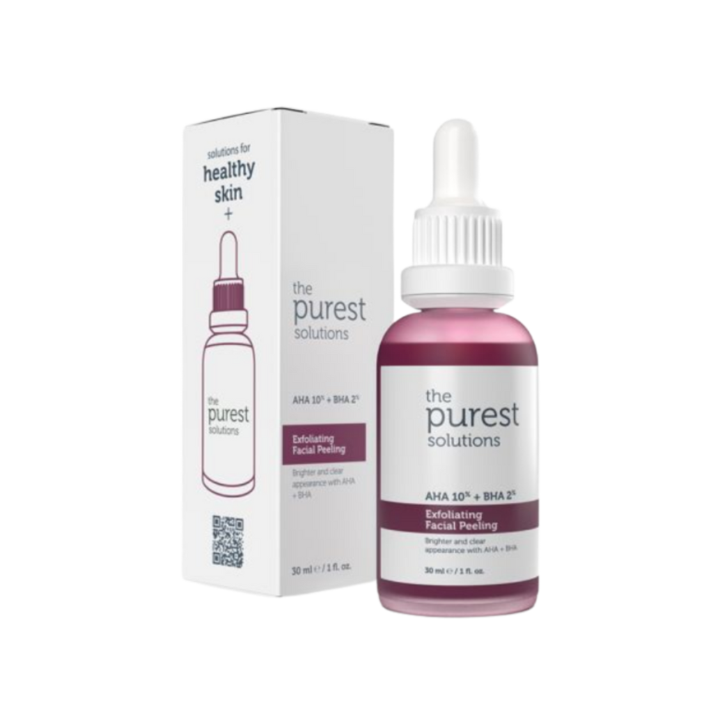 The Purest Solutions Exfoliating Facial Peeling - 30ml | ذا بيورست سيروم مقشر الأحماض - 30 مل