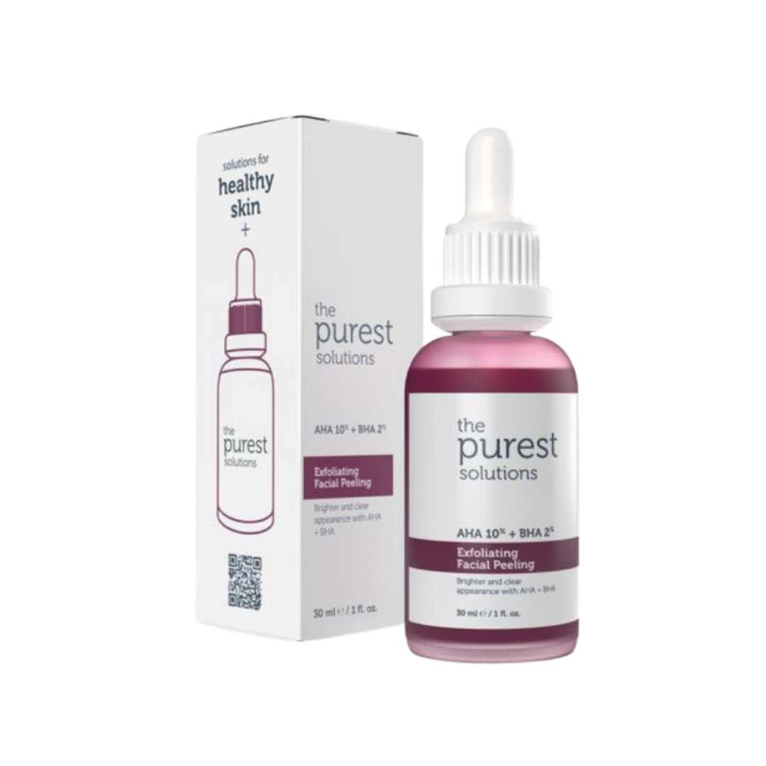 The Purest Solutions Exfoliating Facial Peeling - 30ml | ذا بيورست سيروم مقشر الأحماض - 30 مل