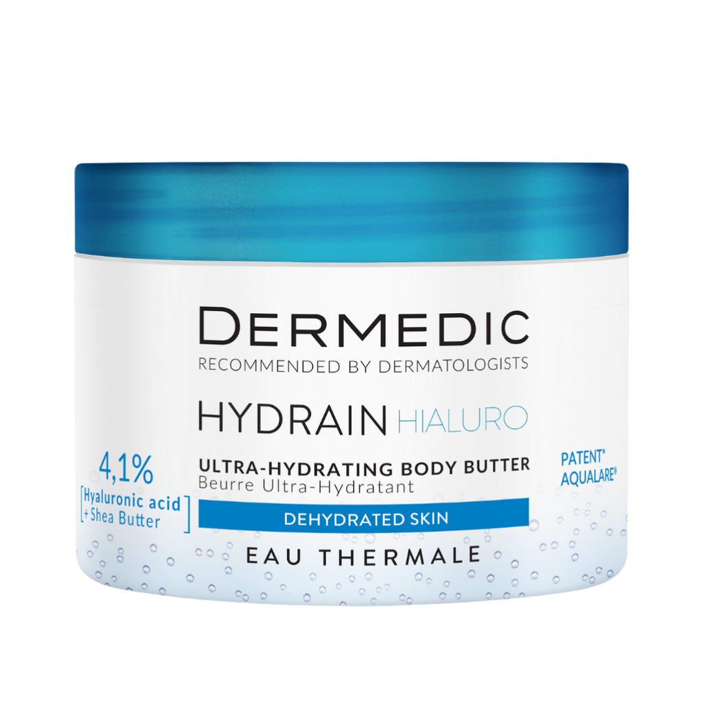 DERMEDIC Hydrain3 Ultra-hydrating body butter body oil - 225ml | ديرمديك زبدة الجسم المرطبة للجسم - 225 مل