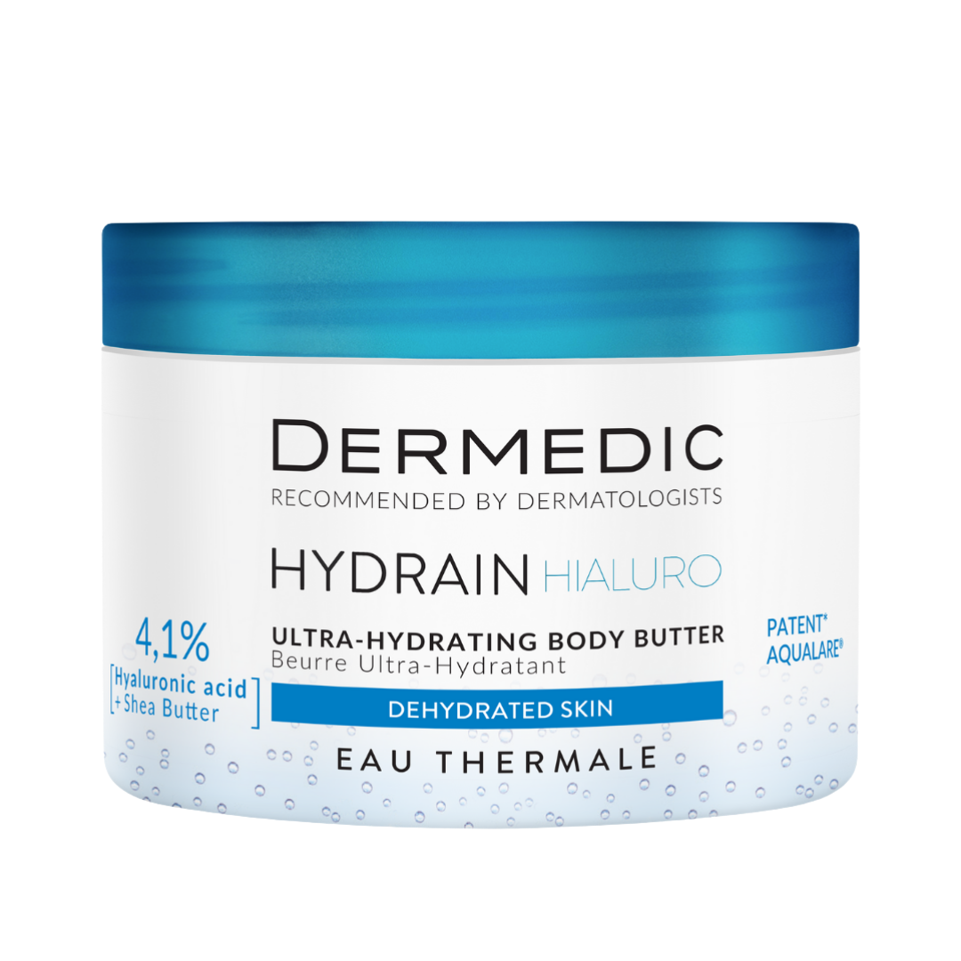 DERMEDIC Hydrain3 Ultra-hydrating body butter body oil - 225ml | ديرمديك زبدة الجسم المرطبة للجسم - 225 مل