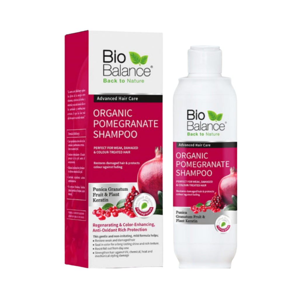 Bio Balance Organic Pomegranate Shampoo - 330 ml | بايو بالانس شامبو للشعر المصبوغ بالرمان - 330 مل