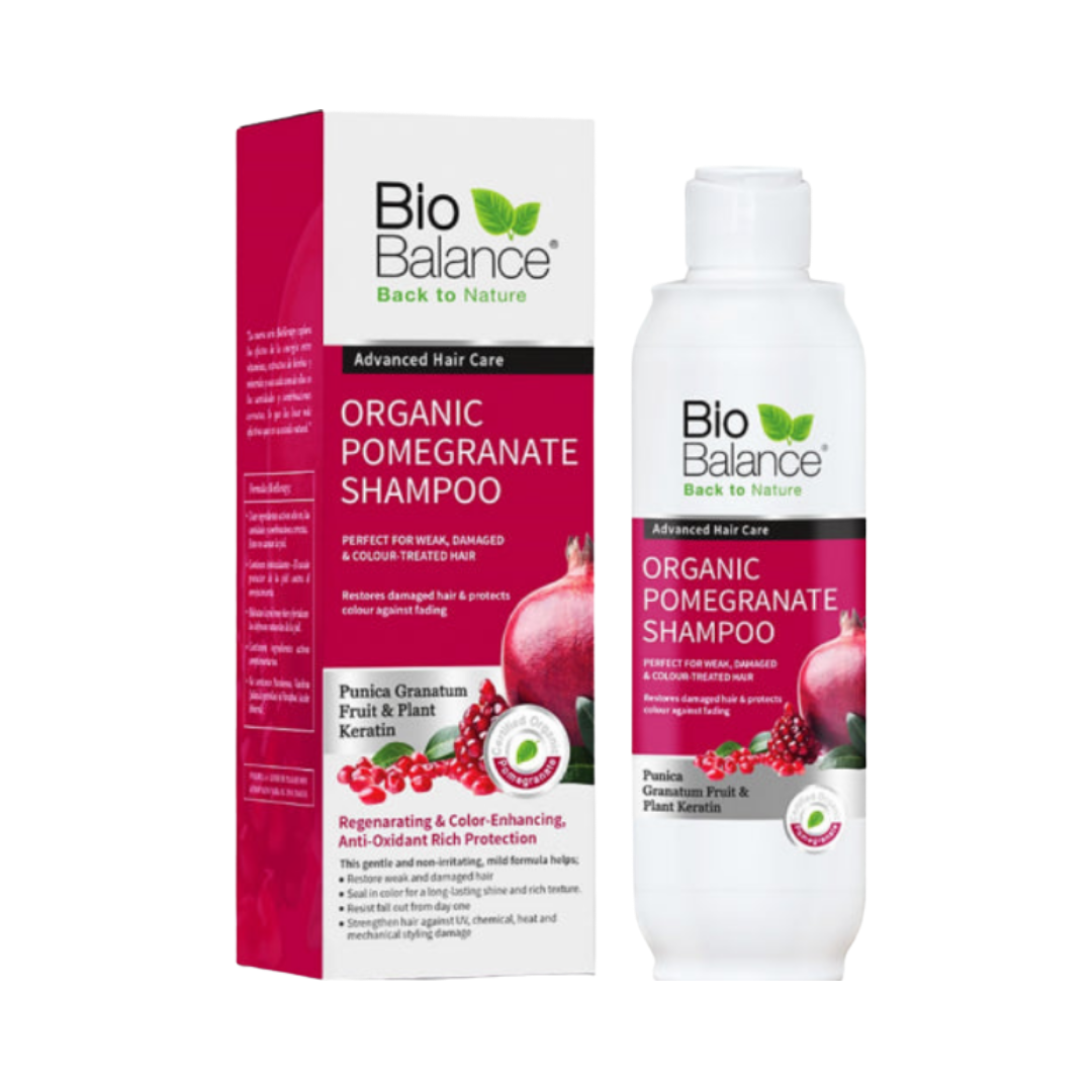Bio Balance Organic Pomegranate Shampoo - 330 ml | بايو بالانس شامبو للشعر المصبوغ بالرمان - 330 مل