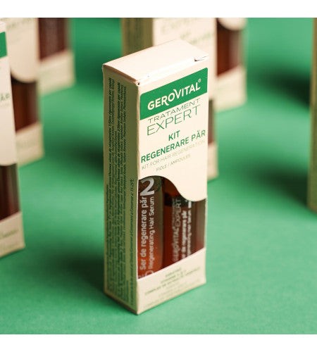 الرئيسيةأمبولات ترميم الشعر وعلاج التلف من جيروفيتال | Gerovital Hair Repair Ampoules