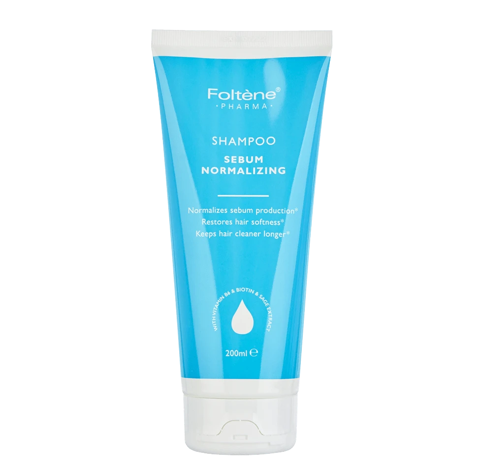 Foltene Pharma Sebum Normalizing Shampoo for Oily Hair – 200ml | فولتين فارما شامبو لتنظيم افراز الدهون للشعر الدهني- 200 مل