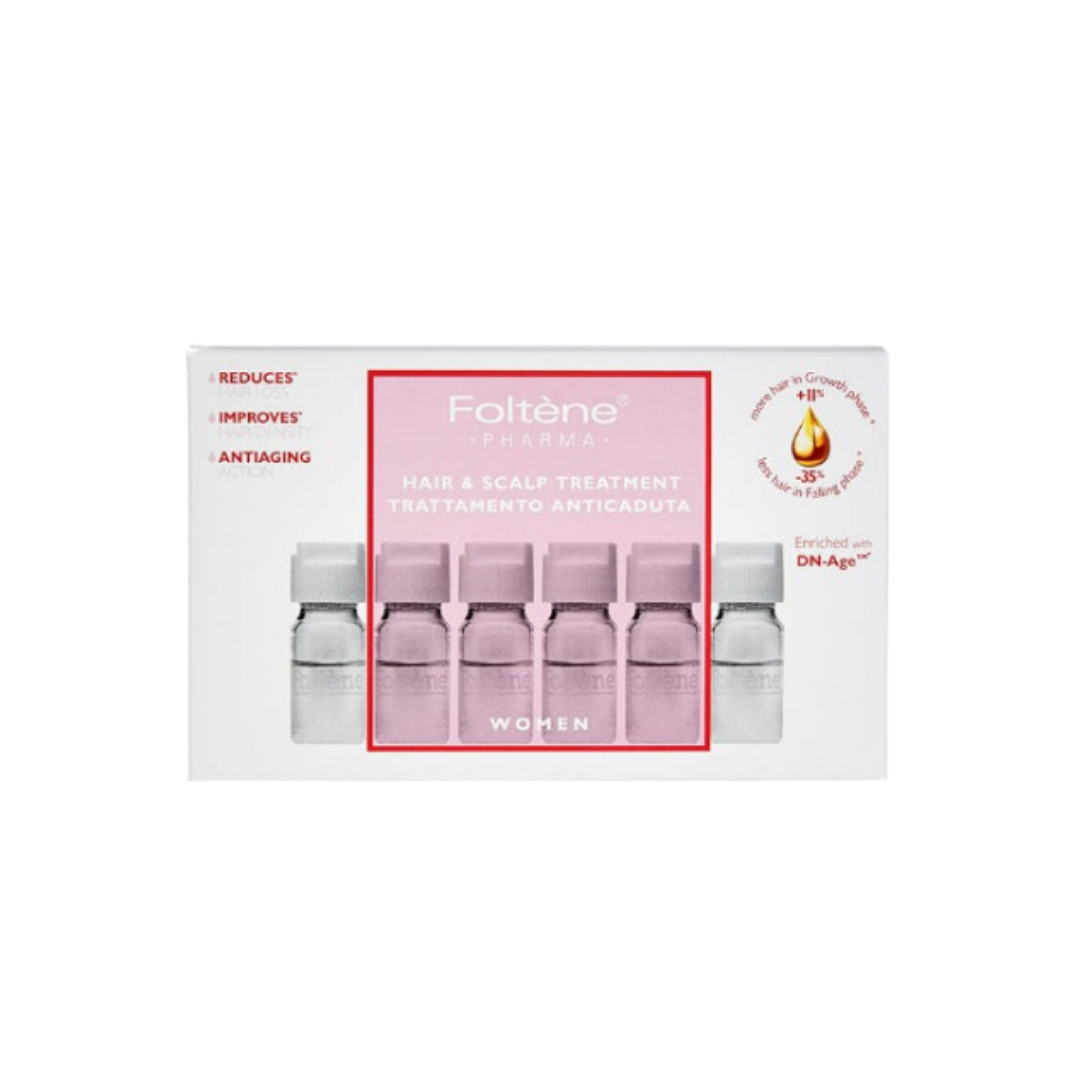 Foltene Pharma Anti-Hair Loss Treatment for Women - 12 ampoules | فولتين فارما علاج مضاد لتساقط الشعر للنساء - 12 أمبولة