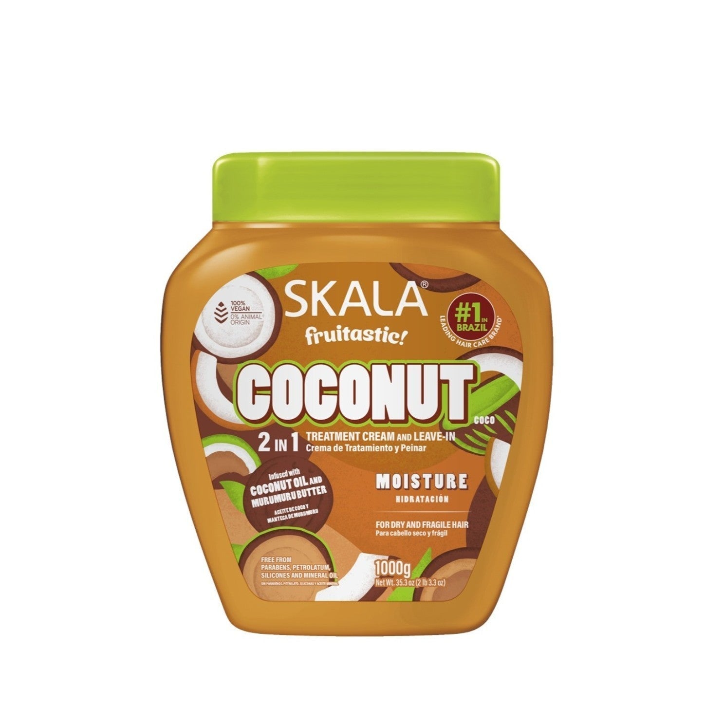 SKALA Fruitastic Coconut 2 in 1 Treatment Cream and Leave-in 1000g سكالا ليف ان معالج للشعر برائحة جوز الهند