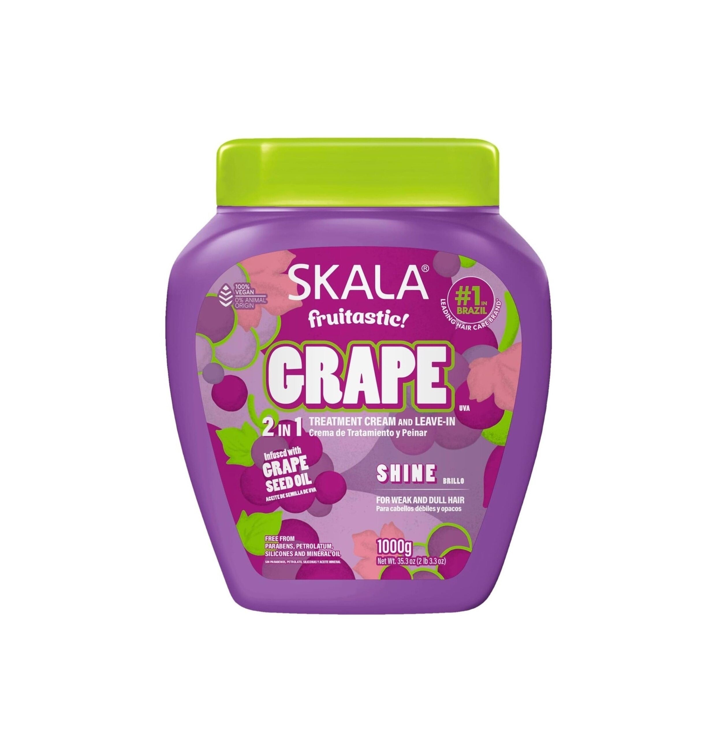 SKALA Fruitastic Grape 2 in 1 Treatment Cream and Leave-in 1000g سكالا ليف ان معالج للشعر برائحة العنب