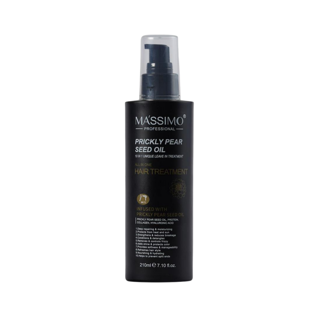 MASSIMO Prickly Pear Seed Oil Hair Treatment - 210ml |ماسيمو علاج الشعر بزيت بذور التين الشوكي – 210 مل