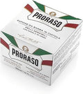 صابون الحلاقة بروراسو (Proraso) للبشرة الحساسة، وهو صابون إيطالي تقليدي يأتي في وعاء بلاستيكي سعة 150 مل. يتميز بتركيبته المخصصة لتقليل التهيج والاحمرار الناتج عن الحلاقة،