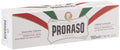 كريم حلاقة بروراسو (Proraso) المخصص للبشرة الحساسة، وهو جزء من "الخط الأبيض" الشهير للعلامة التجارية الإيطالية. يتميز بتركيبة غنية بمستخلصات الشوفان والشاي الأخضر