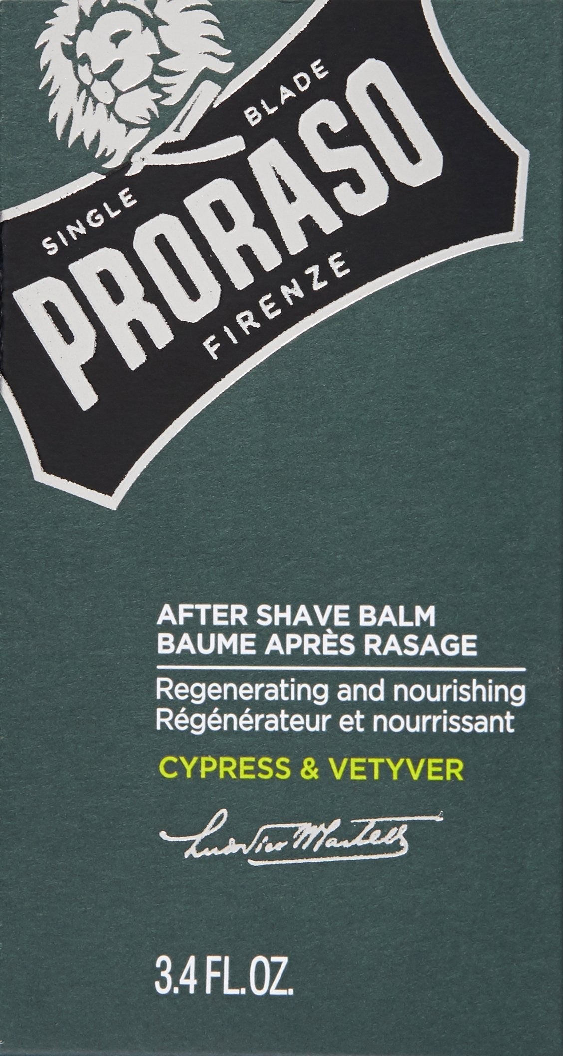 بلسم للحية (Beard Balm) من العلامة التجارية الإيطالية الشهيرة بروراسو (Proraso)، وتحديداً "التركيبة المنعشة"