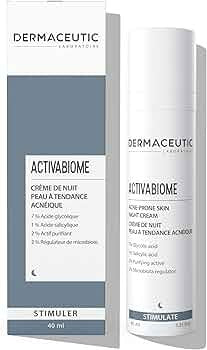 كريم ليلي Dermaceutic Activabiome للبشرة المعرضة لحب الشباب.