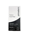 Primaderm Radiant Acid Peel، وهو مصحح مكثف للتصبغات الجلدية الموضعية يعتمد على مفعول مزدوج يجمع بين التقشير والتحكم في البقع