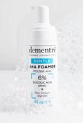 منظف رغوي لطيف للتقشير من العلامة التجارية Elementrē Dermo Cosmetics، وتحديداً موديل Gentle AHA Foamer بتركيز 6%.