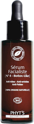 سيروم PHYT'S Sérum Facialiste N°4 - Botox-Like، وهو منتج عضوي للعناية بالبشرة.