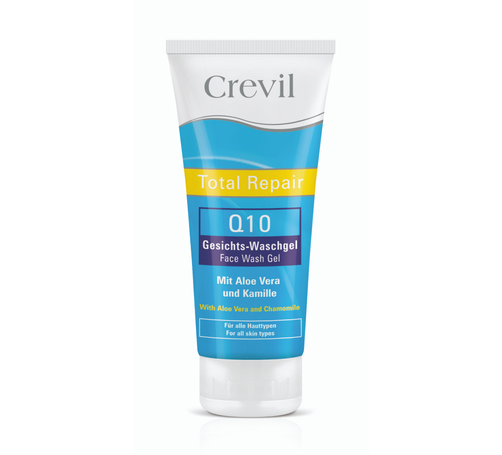 هو Crevil Total Repair Q10 Face Wash Gel، وهو غسول جل ألماني الصنع مخصص للعناية بالوجه.