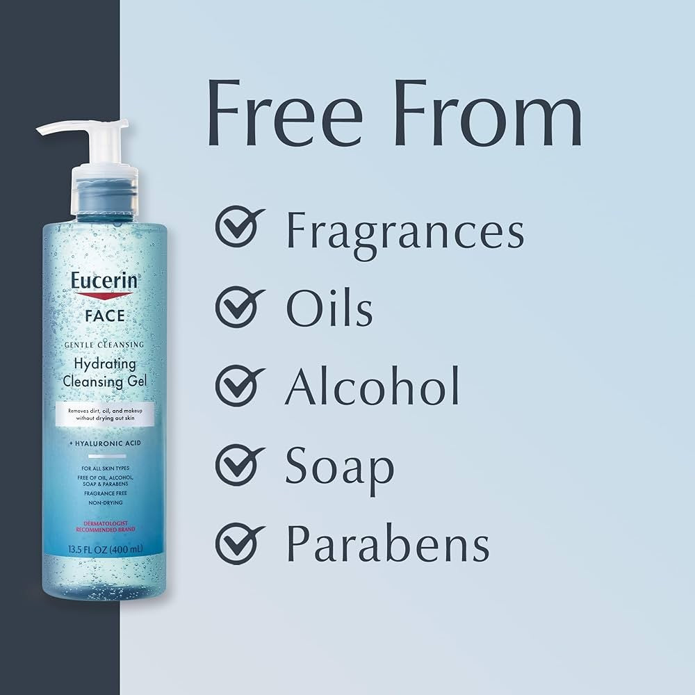 EUCERIN Face Gentle Cleansing Hydrating Cleansing Gel 200ml جل منظف ومرطب للوجه من يوسيرين