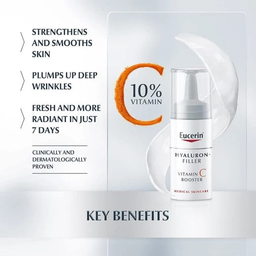 فيتامين سي معزز للبشرة مضاد للشيخوخة, 8 مل من يوسيرسن علبة واحدةEucerin Hyaluron-Filler Vitamin C Booster/،