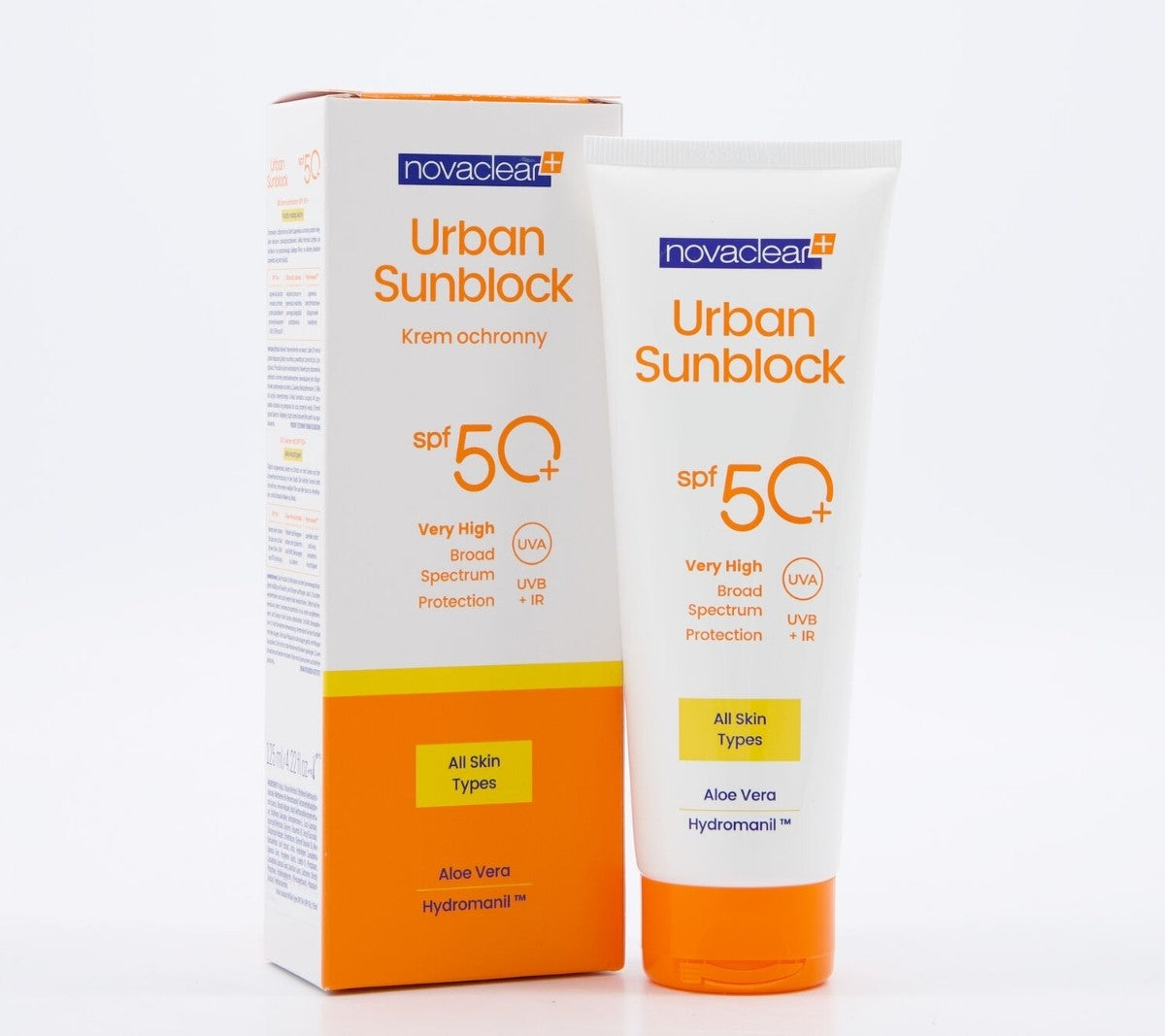 Novaclear Urban Sunblock SPF 50+، وهو واقي شمس من ماركة "نوفاكلير