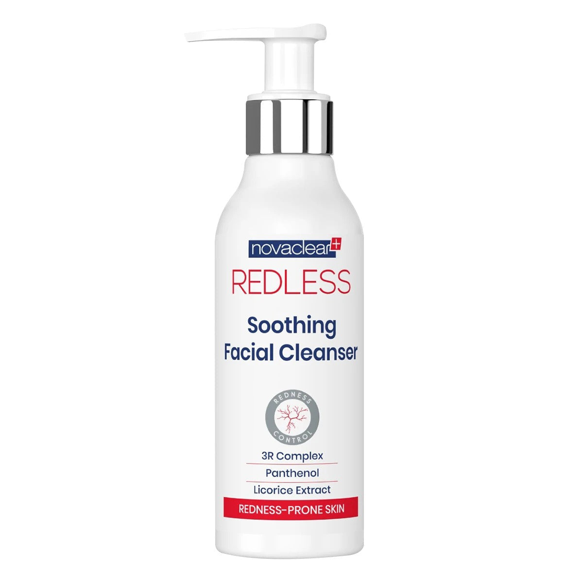 غسول الوجه المهدئ نوفاكلير ريدلس (Novaclear Redless Soothing Facial Cleanser) بحجم 150 مل
