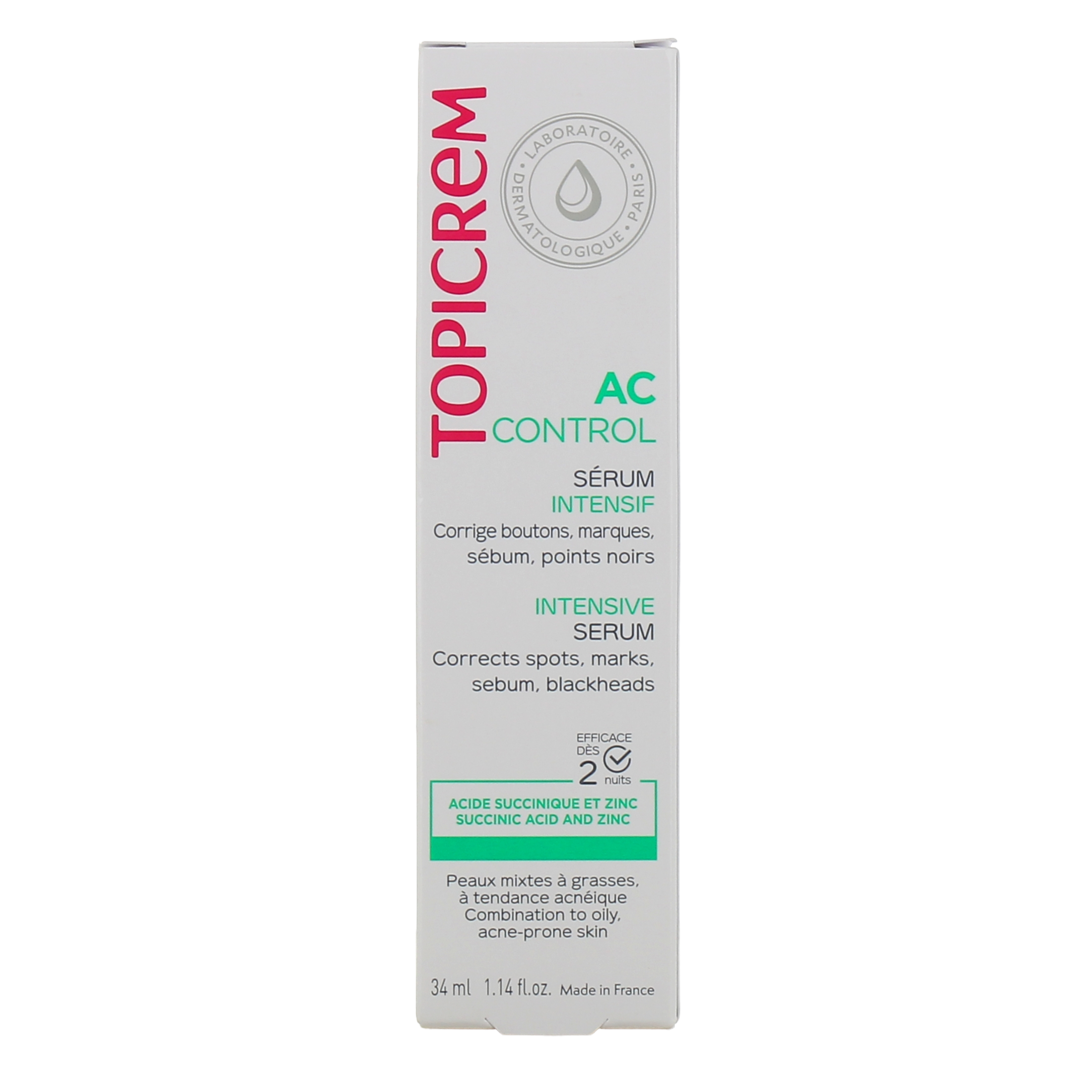 TOPICREM AC Control Intensive Serum - 34ml | توبيكريم سيروم التحكم في الزيوت للبشرة - 34 مل