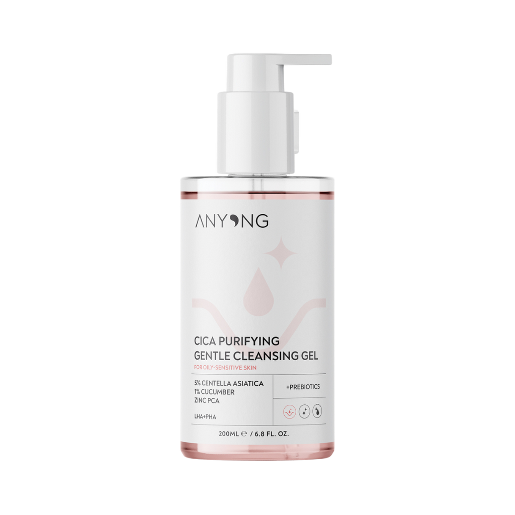 Anyong Cica Purifying Gentle Cleansing Gel - 200ml | جل أنيونغ سيكا المنقّي واللطيف لتنظيف البشرة – 200 مل