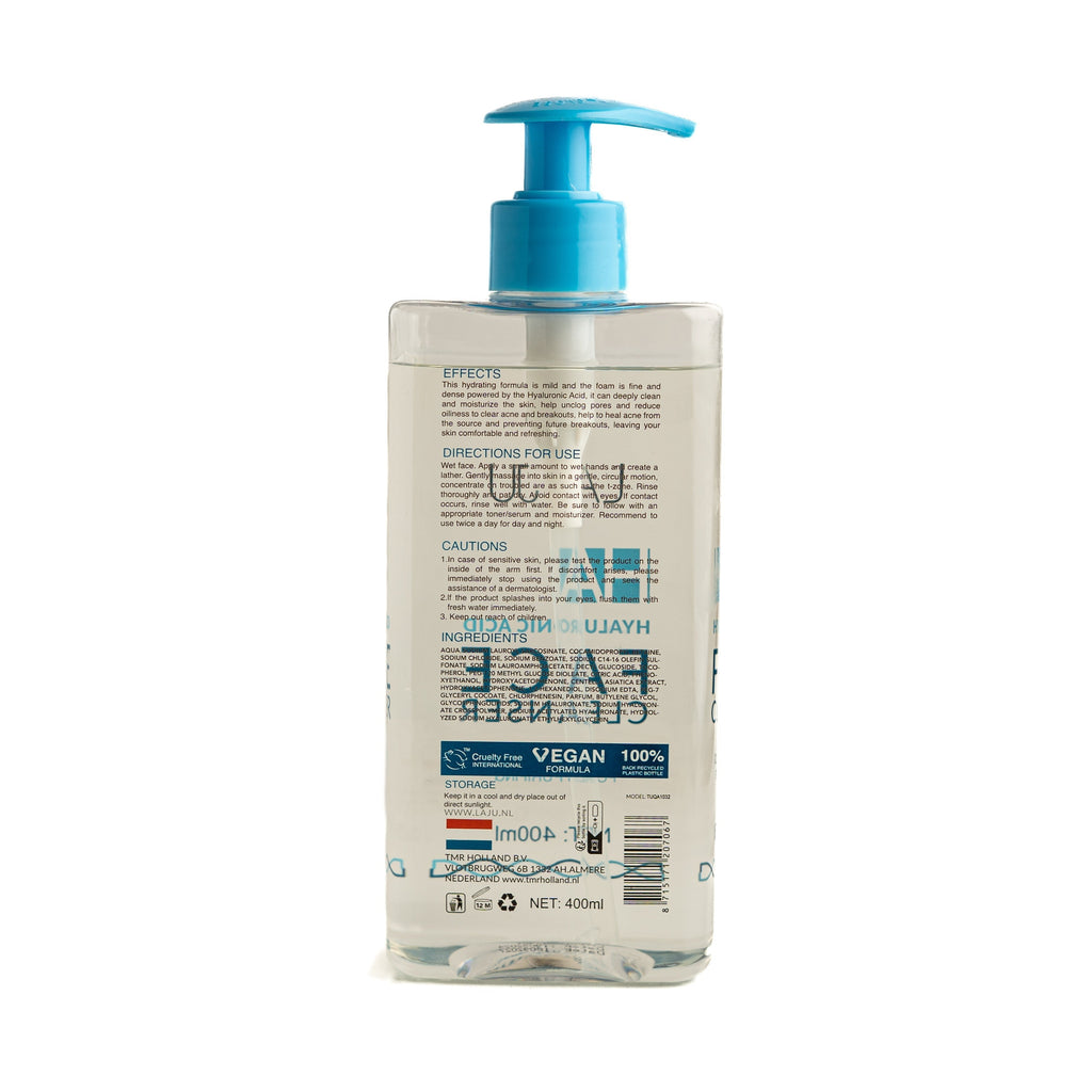 LA JU Hyaluronic Acid Face Cleanser - 400ml | لاجو غسول هيالورونيك اسيد للوجه - 200 مل