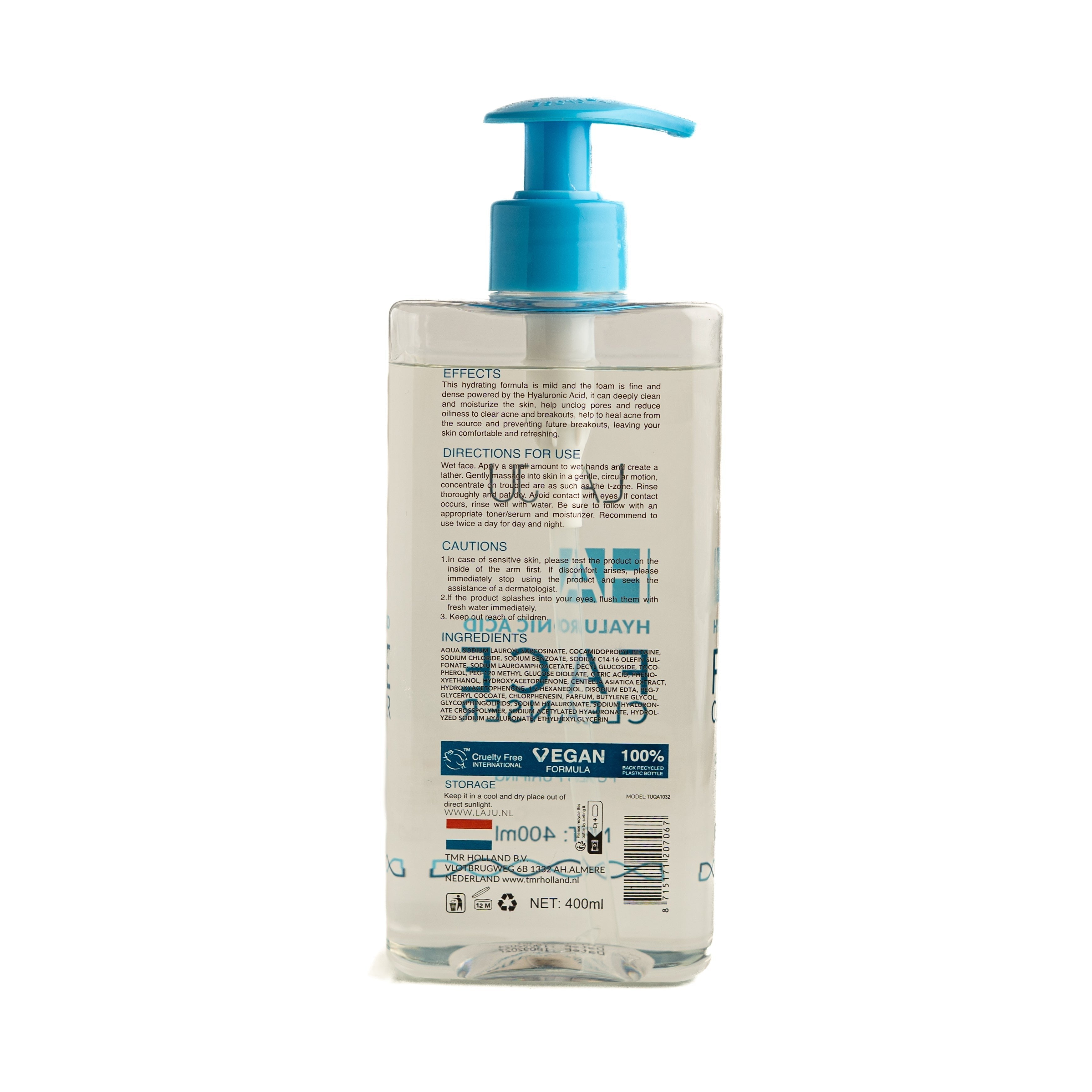 LA JU Hyaluronic Acid Face Cleanser - 400ml | لاجو غسول هيالورونيك اسيد للوجه - 200 مل