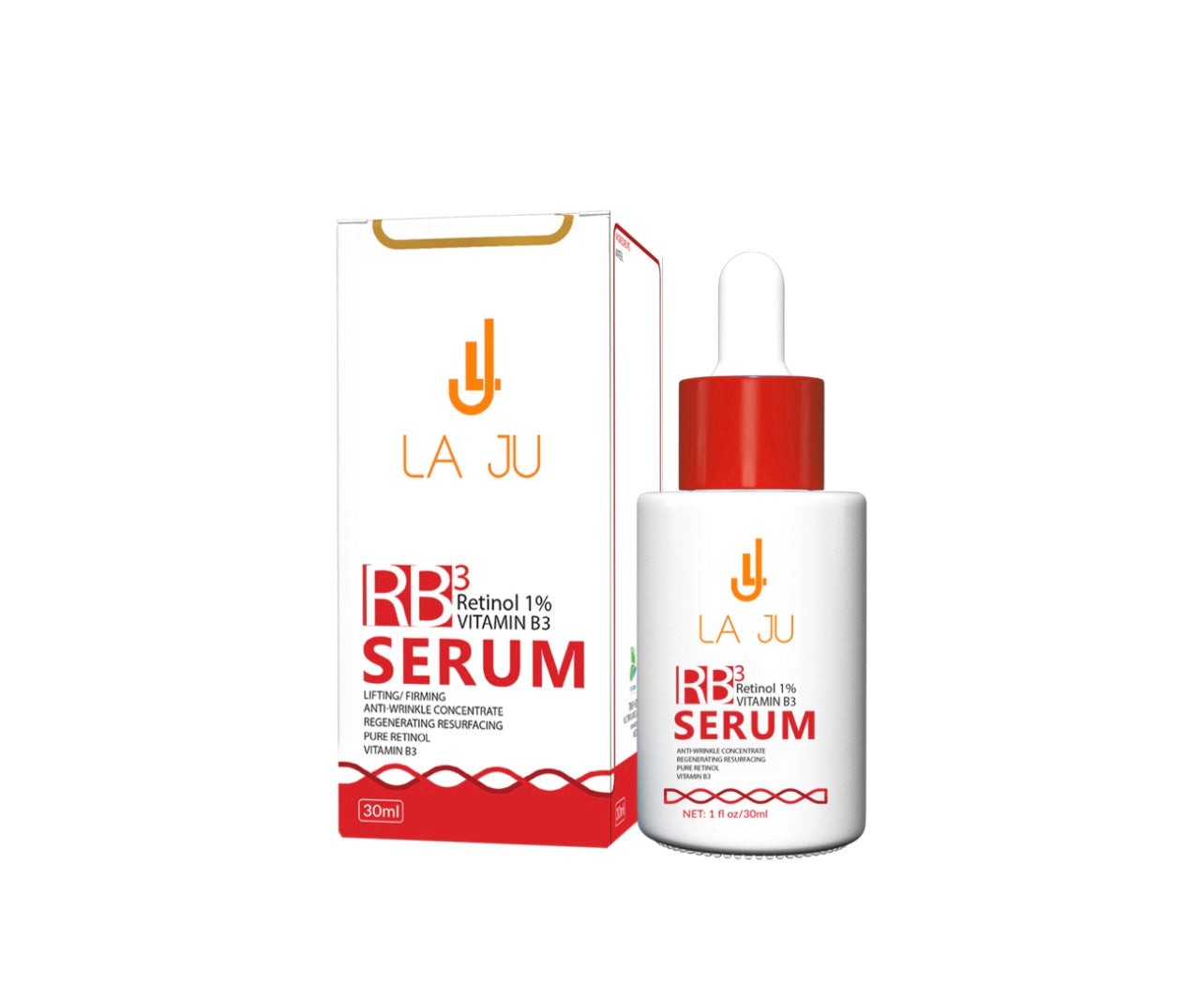 LA JU Retinol 1% & Vitamin b3 Serum - 30ml | لاجو سيروم الريتينول 1% و نياسيناميد - 30 مل