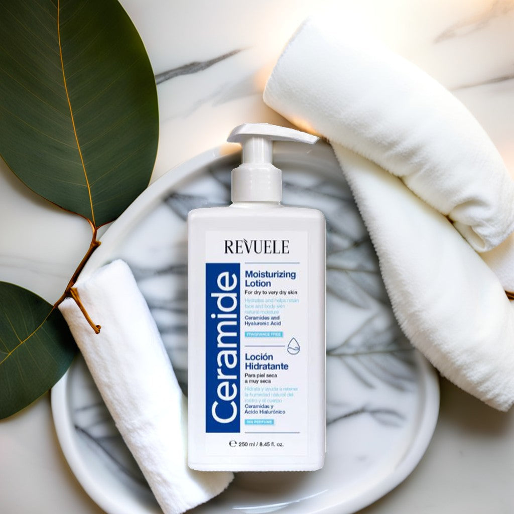 Revuele Ceramide Moisturizing lotion - 250ml | ريفويل لوشن السيراميدات المرطب للجسم والوجه - 250 مل