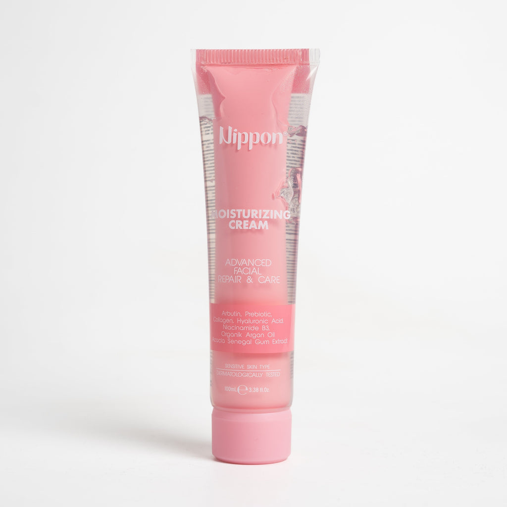 Nippon Moisturizing Cream Advanced Facial & Care Collagen Hyaluronic Acid - 100ml | نيبون كريم مرطب بالهيالورونيك اسيد و الكولاجين - 100 مل