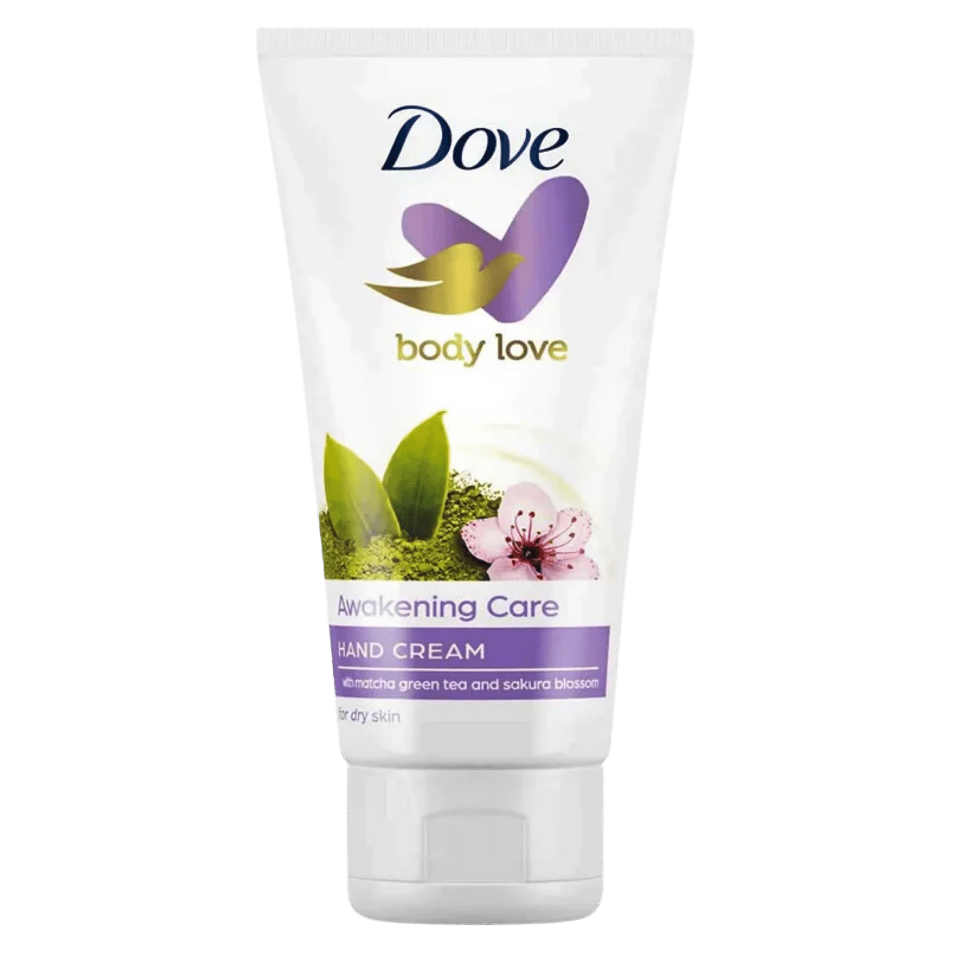 كريم اليدين دوف بودي لوف أويكنينج كير (Dove Body Love Awakening Care) برائحة شاي الماتشا الأخضر وزهور الساكورا.