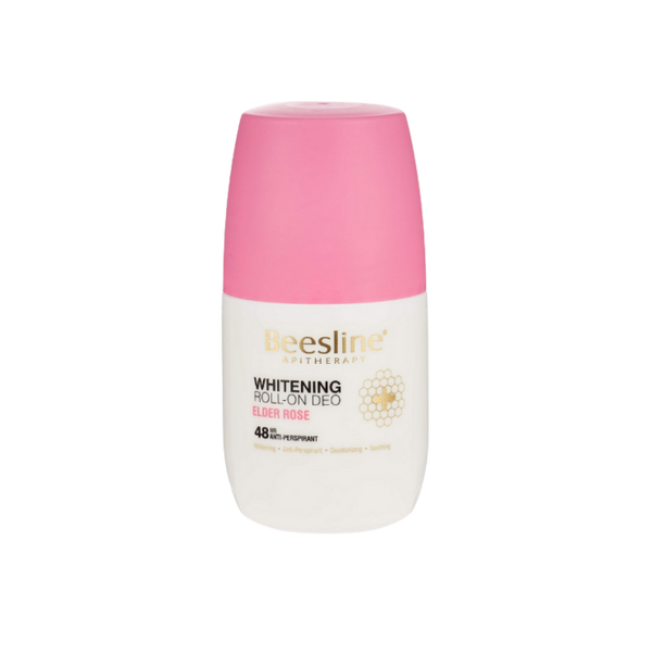 Beesline Whitening Roll-On Deodorant – Elder Rose - 50ml | بيزلين رول اون مزيل العرق المفتح للبشرة برائحة الورد - 50 مل
