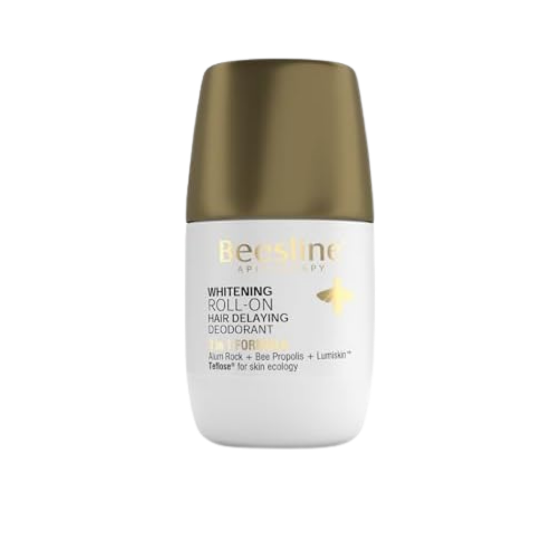 Beesline Whitening Roll On Hair Delaying Deo 3 In 1 | بيزلين مزيل عرق رول اون ويأخر نمو الشعر 3 في