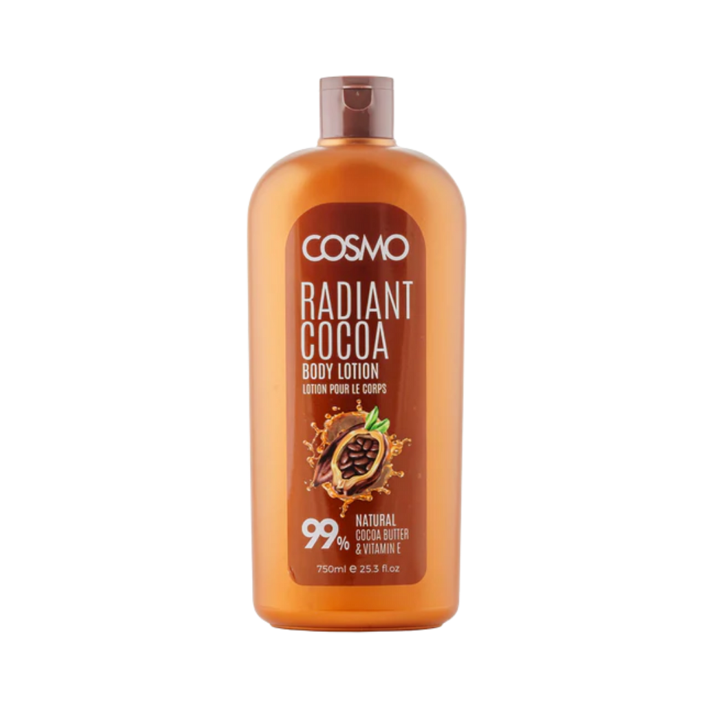 COSMO Radiant Cocoa Body Lotion 99% Natural - 750ml | كوزمو لوشن للجسم بزبدة الكاكاو - 750 مل